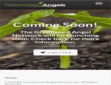 Tablet Screenshot of greenseedangels.com